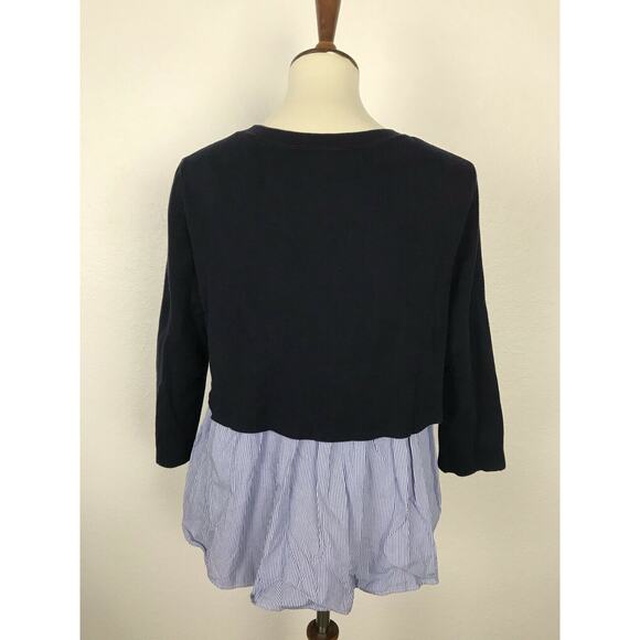 COS Striped Stretch Knit Pullover Top - Picture 4 of 9